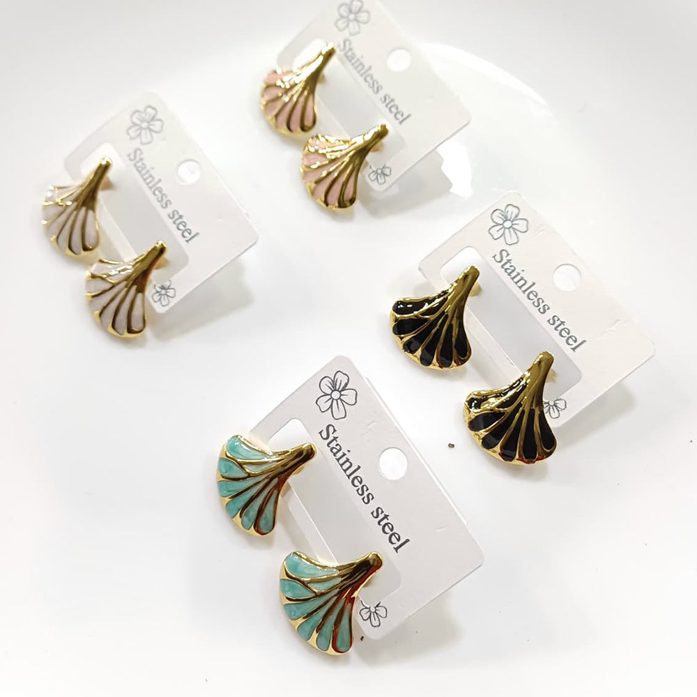 Tarohi Jewels Gold Plated Fancy Studs Earrings