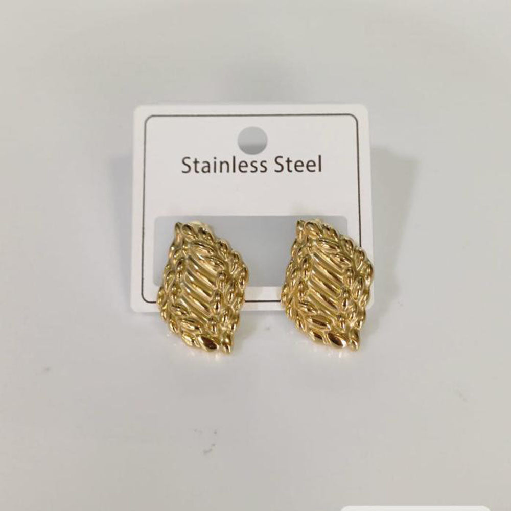 Tarohi Jewels Gold Plated Fancy Studs Earrings