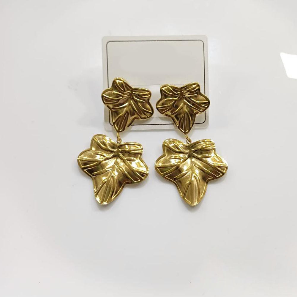 Tarohi Jewels Gold Plated Fancy Dangler Earrings