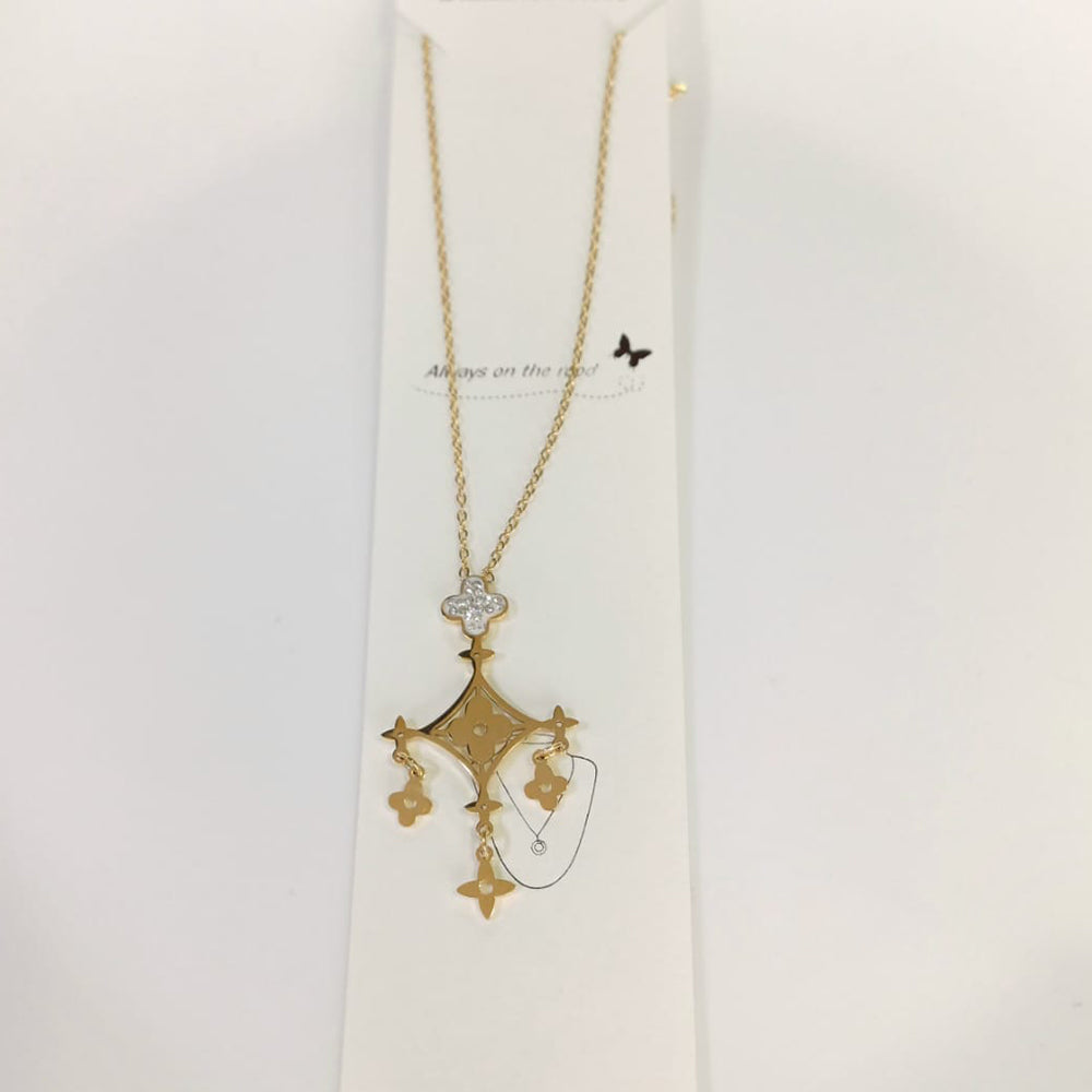 Tarohi Jewels Gold Plated Fancy Necklace