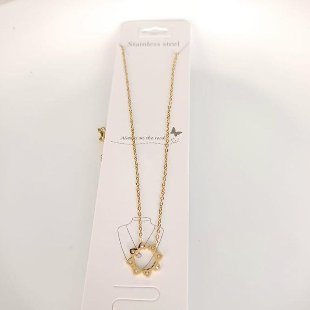 Tarohi Jewels Gold Plated Fancy Necklace