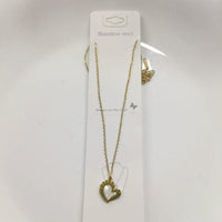 Tarohi Jewels Gold Plated Chain Pendant Set