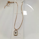 Tarohi Jewels Gold Plated Crystal Stone Chain Pendant Set