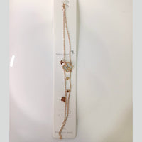 Tarohi Jewels Gold Plated Austrian Stone Adjustable Bracelet