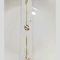 Tarohi Jewels Gold Plated Austrian Stone Adjustable Bracelet