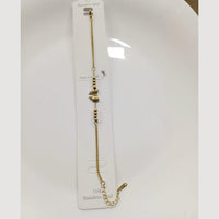 Tarohi Jewels Gold Plated Bow Adjustable Bracelet