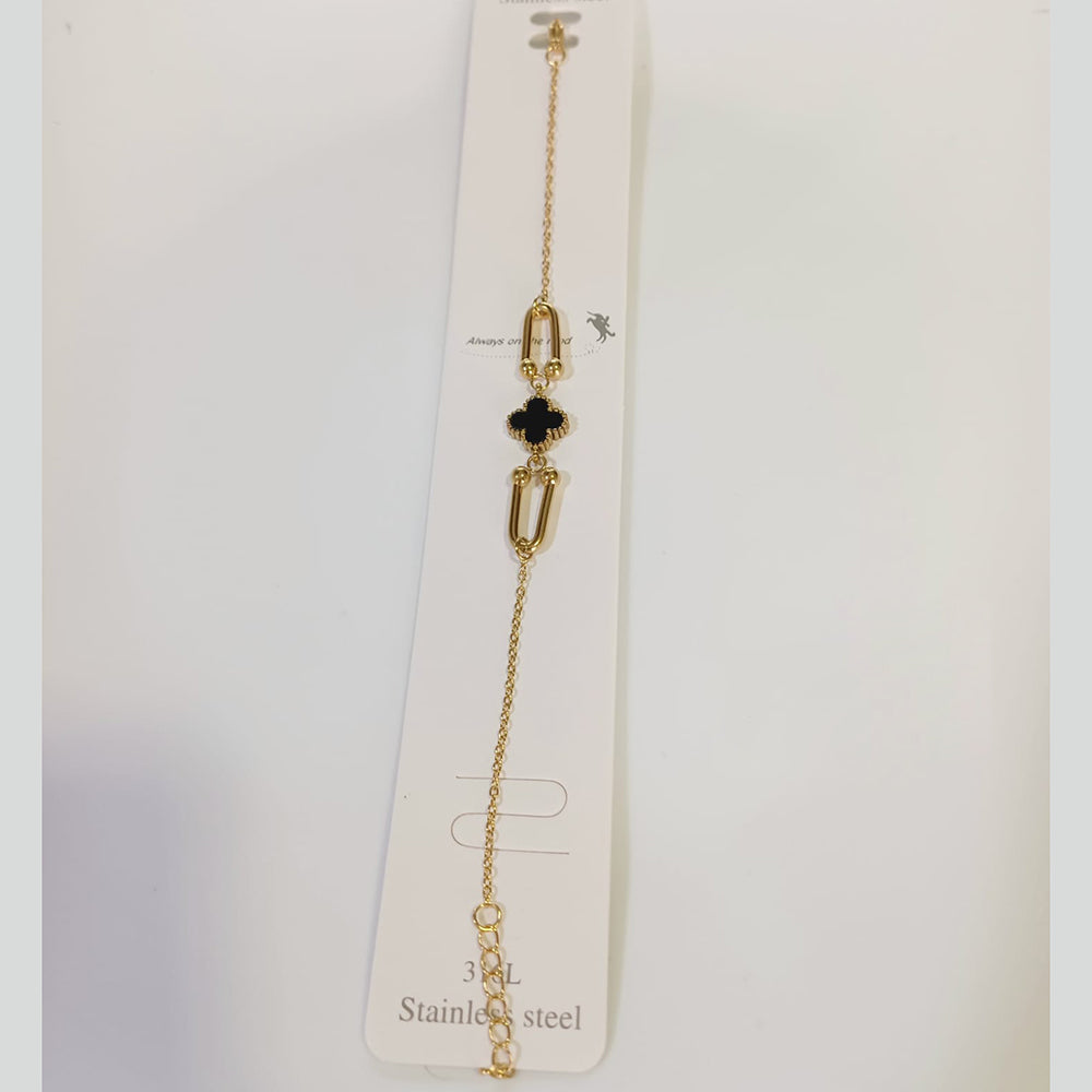 Tarohi Jewels Gold Plated Adjustable Bracelet