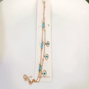 Tarohi Jewels Gold Plated Evil Eye Bracelet 