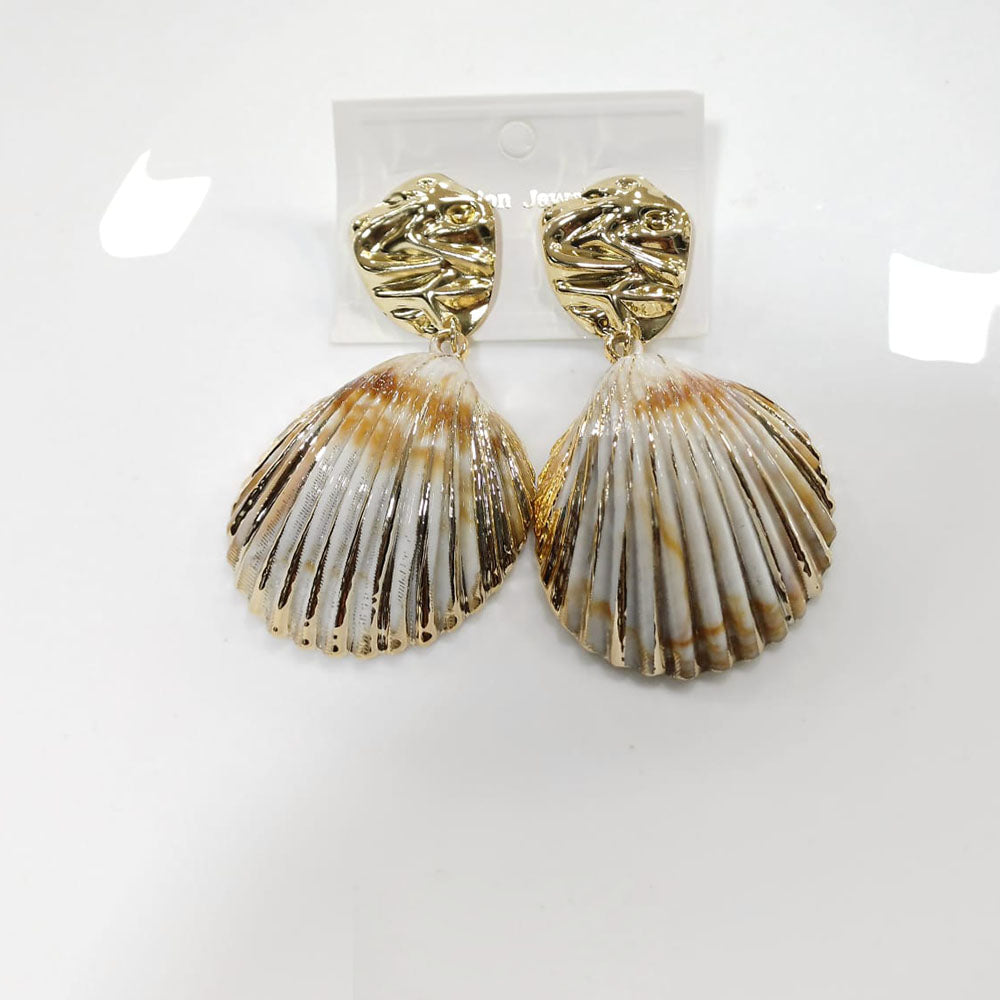 Tarohi Jewels Gold Plated Fancy Dangler Earrings