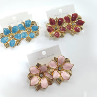 Tarohi Jewels Trendy Enamel Coated Floral Studs Earrings