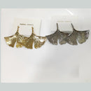 Tarohi Jewels Nature-Inspired Dual Leaf Designer Studs