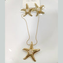 Tarohi Jewels Starfish Design Fancy Necklace Set 