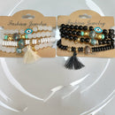 Tarohi Jewels Ethnic Beads Meenakari Evil Eye Charm Bracelet
