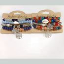 Tarohi Jewels Beach-Inspired Shell And Charm Beads Bracelet