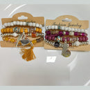 Tarohi Jewels Beach-Inspired Shell And Charm Beads Bracelet