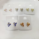 Tarohi Jewels Meenakari Bow Design Stud Earrings
