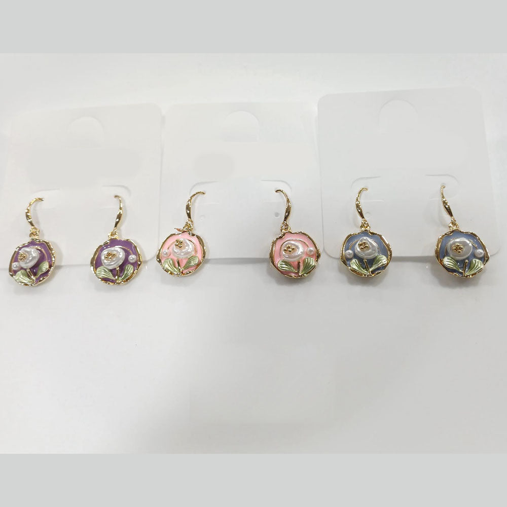 Tarohi Jewels Meenakari Flora Dangler Earrings