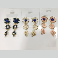Tarohi Jewels Meenakari Flora Dangler Earrings