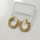 Tarohi Jewls Classic Round Stud Hoop Earrings