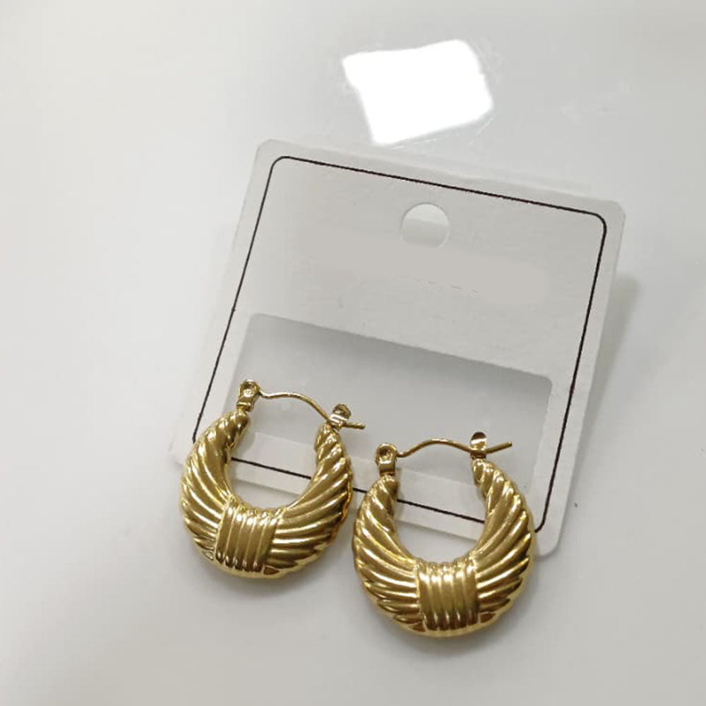Tarohi Jewls Classic Round Stud Hoop Earrings