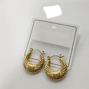 Tarohi Jewls Classic Round Stud Hoop Earrings