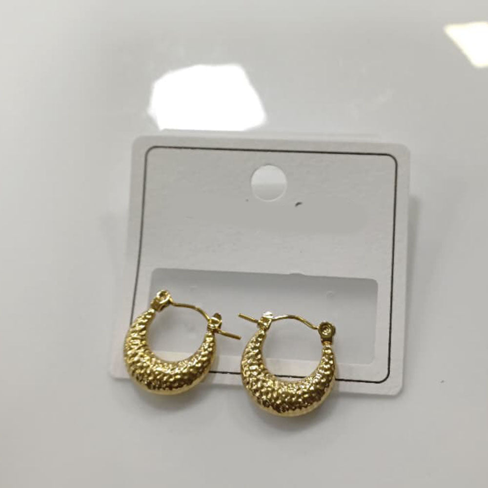 Tarohi Jewels Trendy Gold Plated Woven Design Hoop Earrings