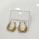 Tarohi Jewels Elegant Gold Plated hammered textured finish Earrings for Party