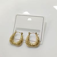 Tarohi Jewels Elegant Gold Plated hammered textured finish Earrings for Party