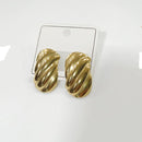 Tarohi Jewels Minimalist Gold Plated Trendy Stud Earrings 