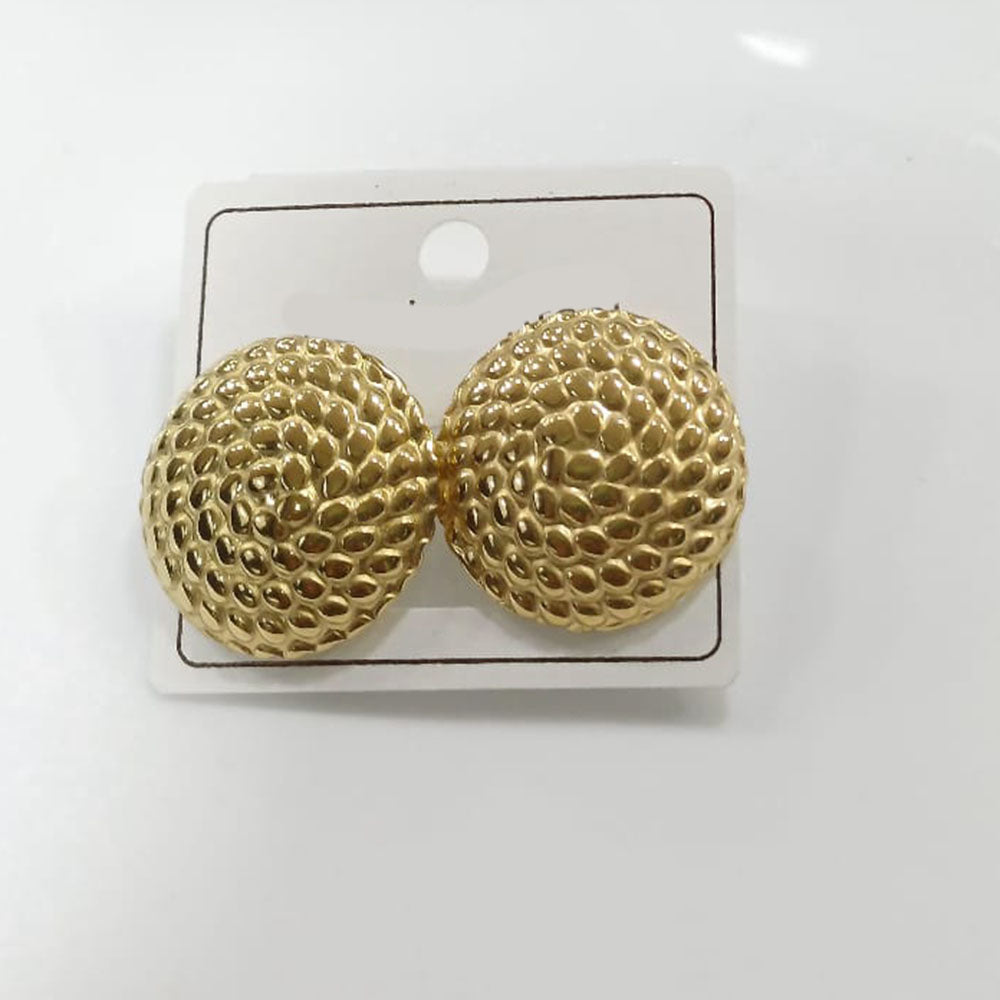 Tarohi Jewels Minimalist Gold Plated Trendy Stud Earrings