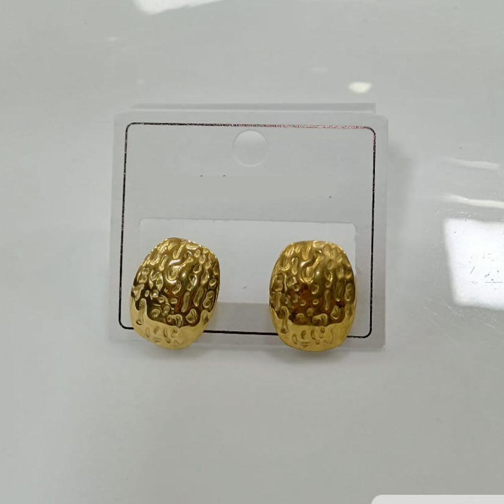 Tarohi Jewels Minimalist Gold Plated Trendy Stud Earrings