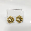 Tarohi Jewels Minimalist Gold Plated Trendy Stud Earrings 