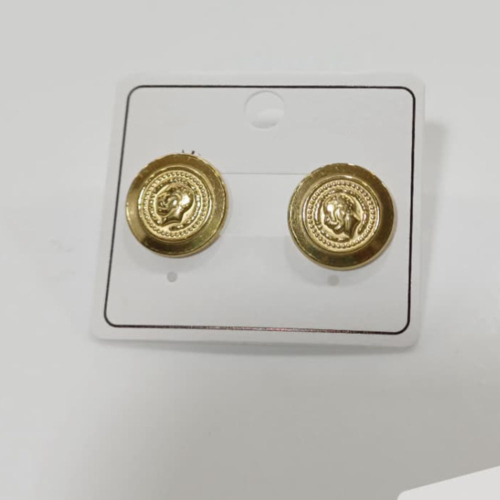 Tarohi Jewels Minimalist Gold Plated Trendy Stud Earrings