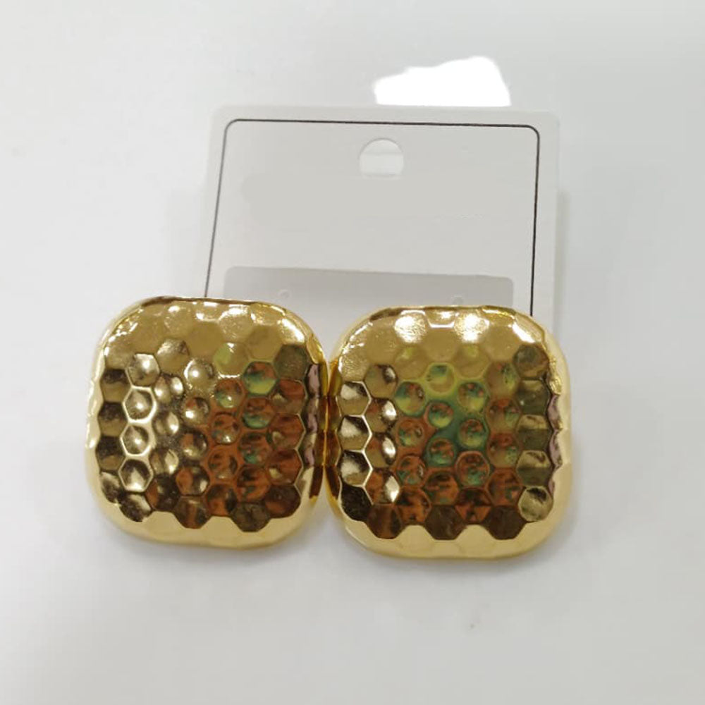 Tarohi Jewels Minimalist Gold Plated Trendy Stud Earrings