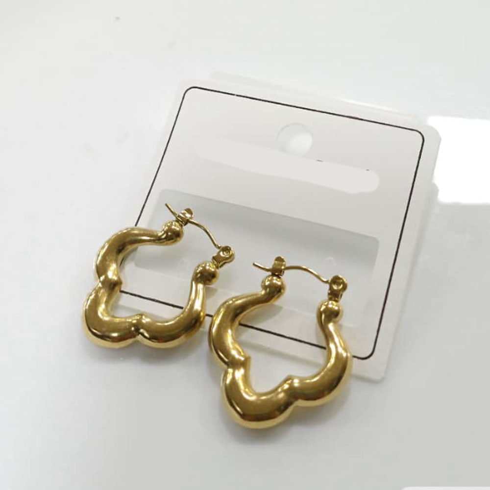 Tarohi Jewels Classic Gold Plated Hoop Earrings | Everyday Wear Jewellery
