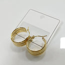 Tarohi Jewels Classic Gold Plated Round Stud Hoop Earrings | Everyday Wear Jewellery