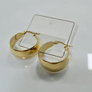 Tarohi Jewels Classic Gold Plated Round Stud Hoop Earrings | Everyday Wear Jewellery