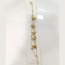 Tarohi Jewels Gold Plated Star Shape And Pearl Adjustable Bracelet 