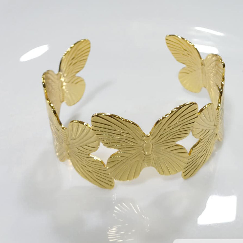 Tarohi Jewels Graceful Gold Plated Butterfly Fashion Bracelet
