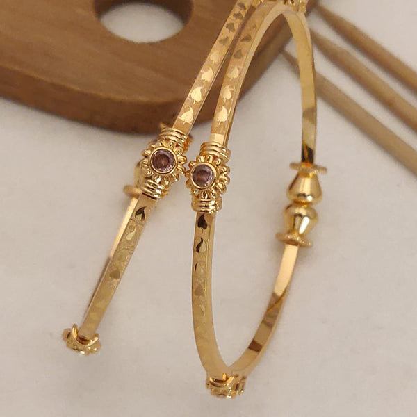 Primeriea Gold Plated Austrian Stone Openable Bracelet