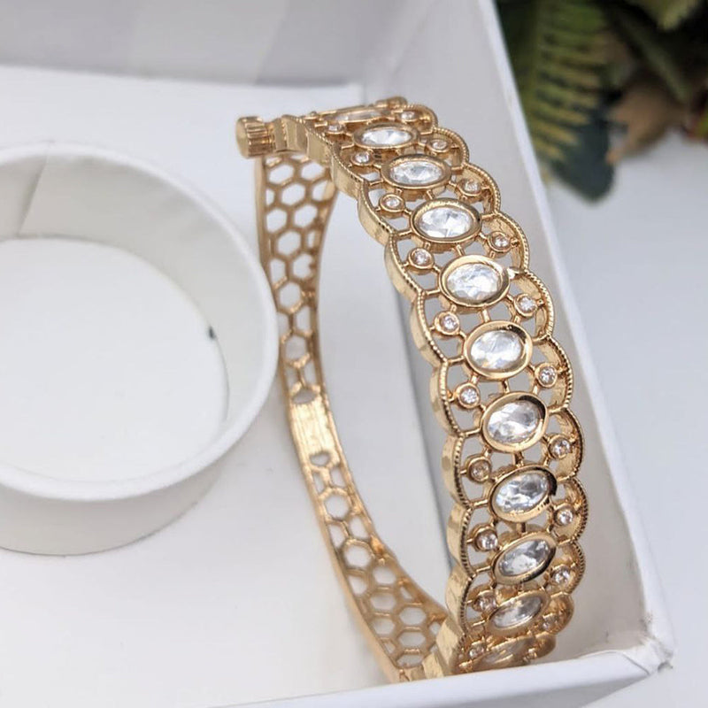 Aamrapali Gold Plated AD Openable Bangle