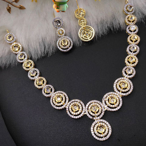 Aamrapali  Gold  Plated  AD Necklace Set