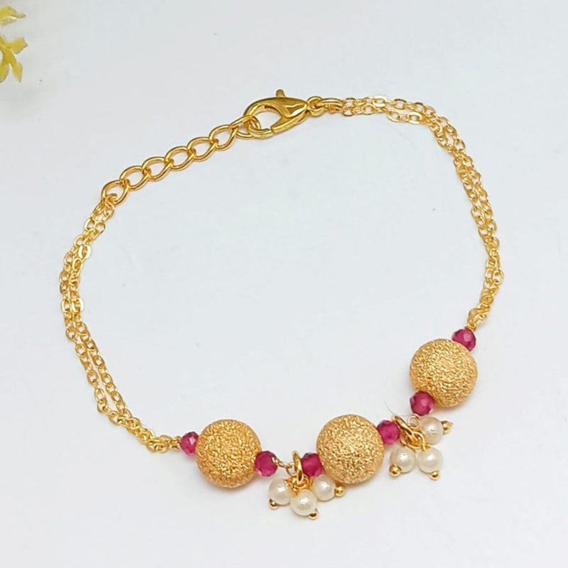 Aamrapali Gold Plated Adjustable Bracelet