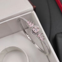 Aamrapali  Silver Plated Austrian Stone Adjustable Bracelet