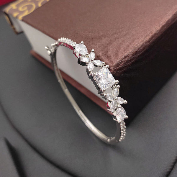 Aamrapali  Silver Plated Austrian Stone Adjustable Bracelet