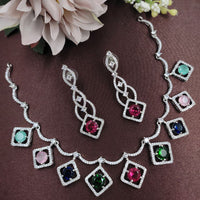 Aamrapali American Diamond Necklace Set