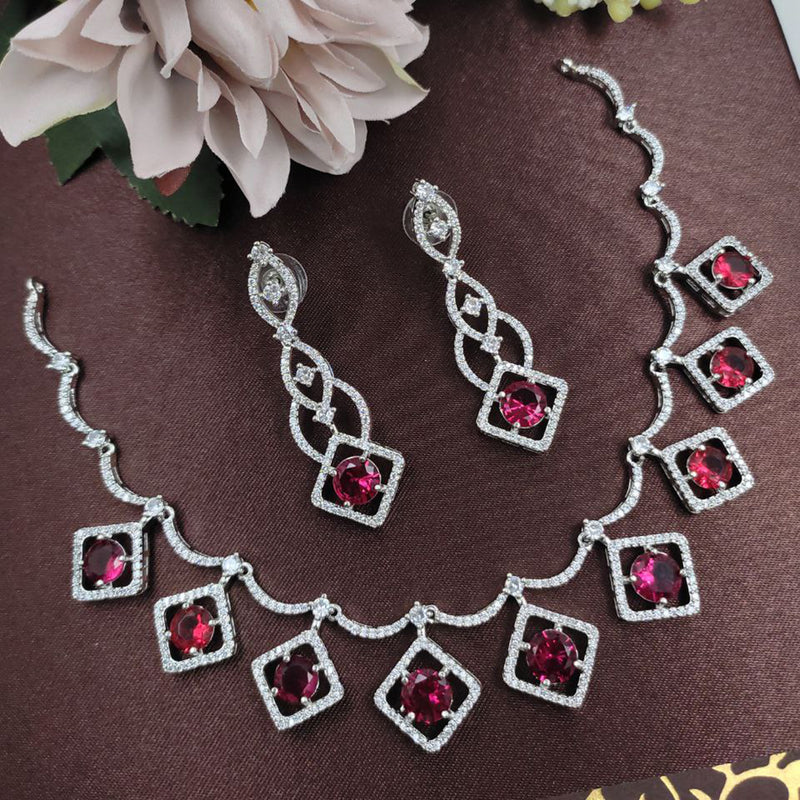 Aamrapali American Diamond Necklace Set