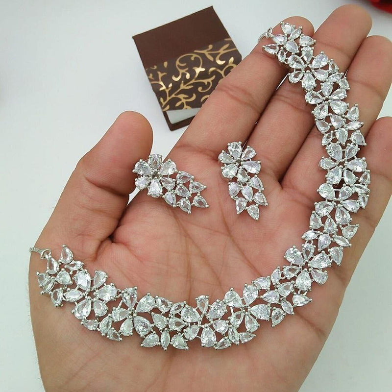 Aamrapali American Diamond Necklace Set