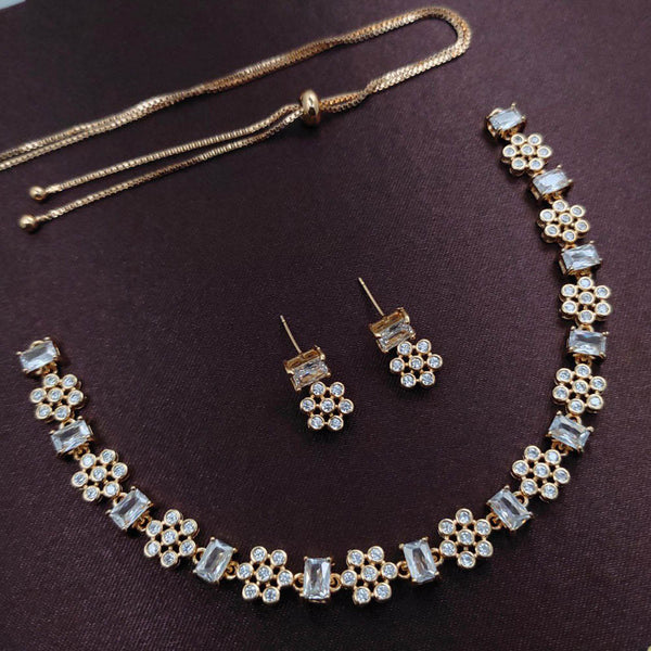 Aamrapali  American Diamond Necklace Set