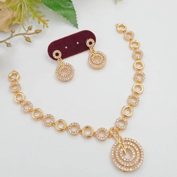 Aamrapali  American Diamond Necklace Set